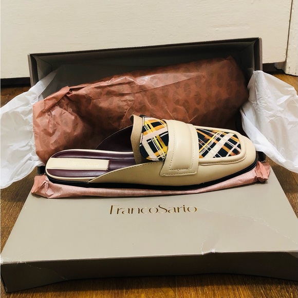 New Franco Sarto Duval Leather/Cashmere Mule 7.5 - Picture 2 of 4